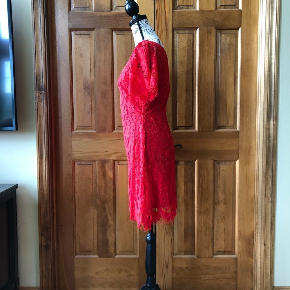 Lulus Pearson Red Lace Dress - Picture 6 of 11